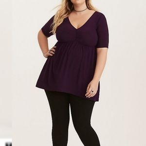 Torrid Size 2 Plum Babydoll Tunic